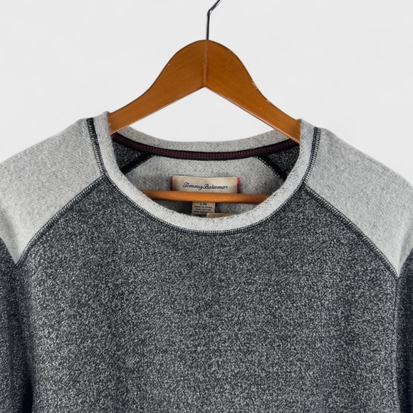 Tommy Bahama Mens Gray Heathered Long Sleeve Crew Neck Pullover Shirt NWT - Picture 8 of 12